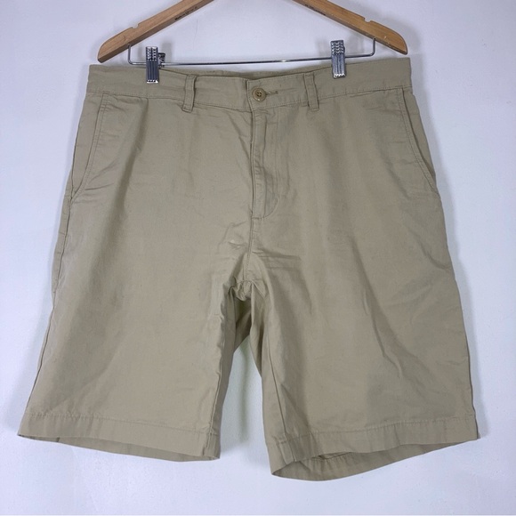 Patagonia Other - PATAGONIA Men’s 34 Stand Up Beige Organic Cotton Flat Front Shorts 9.5” Inseam
